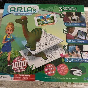 Odyssey Aria’s Adventures Dinosaur Virtual Game Cards and Dinosaur Coloring